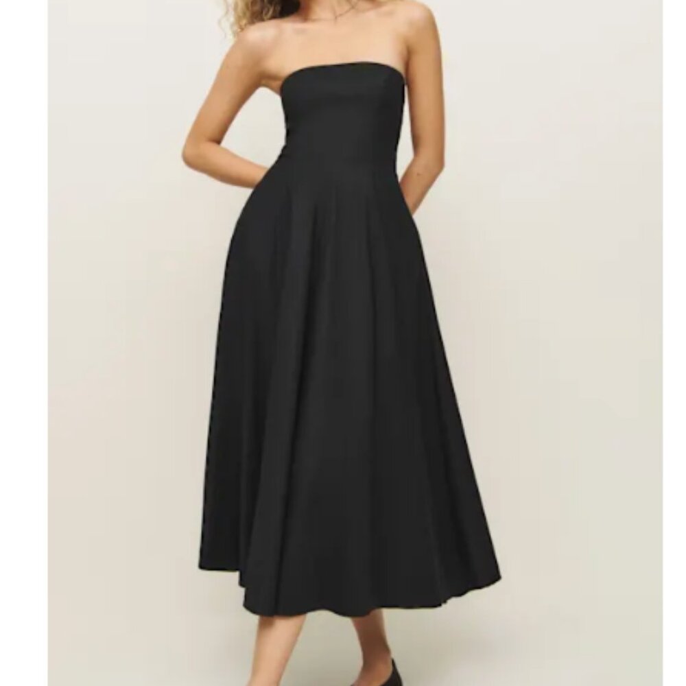 Reformation Astoria Dress in Black